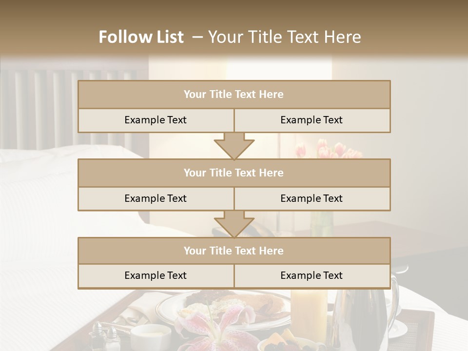 Morning Tea Tray PowerPoint Template