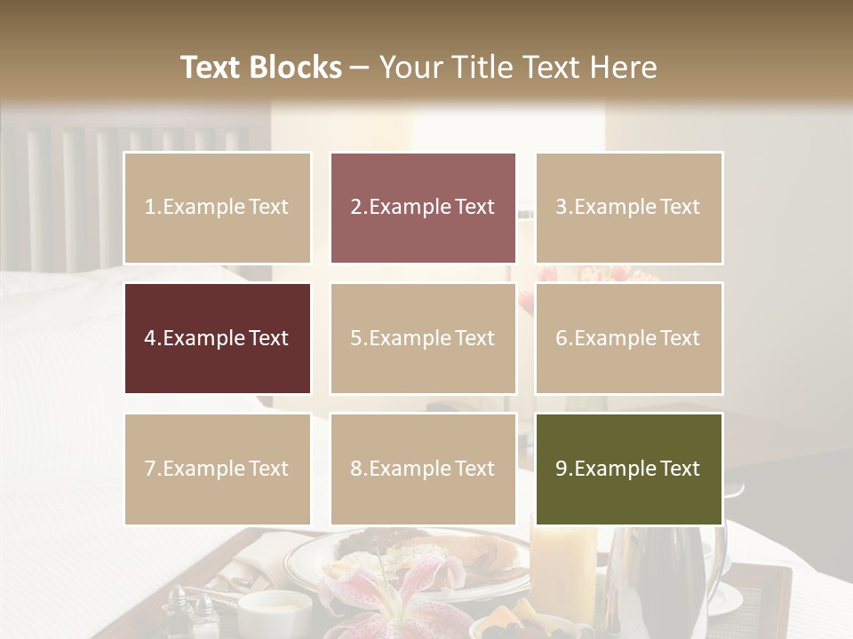 Morning Tea Tray PowerPoint Template