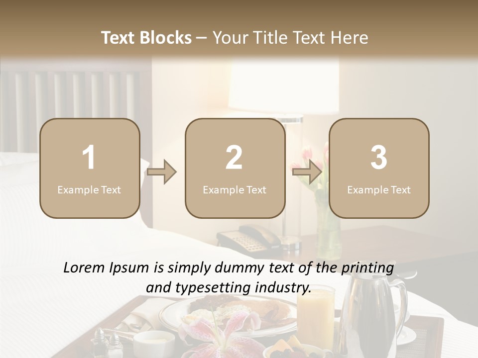 Morning Tea Tray PowerPoint Template