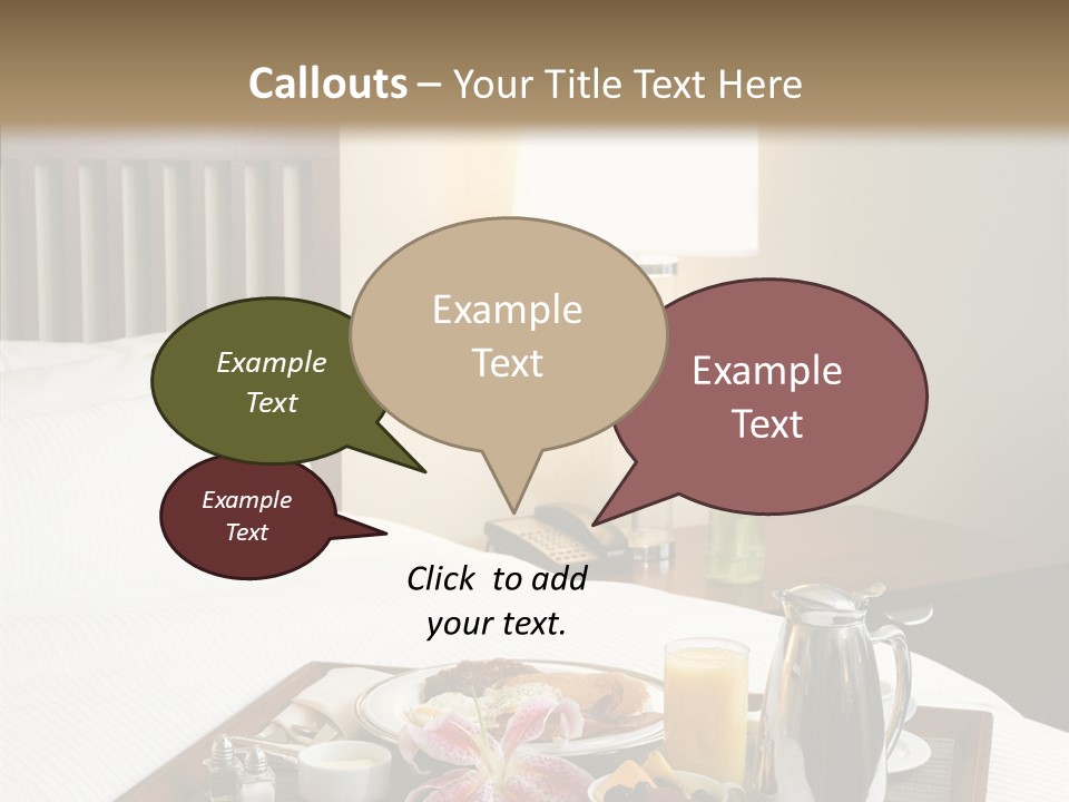 Morning Tea Tray PowerPoint Template