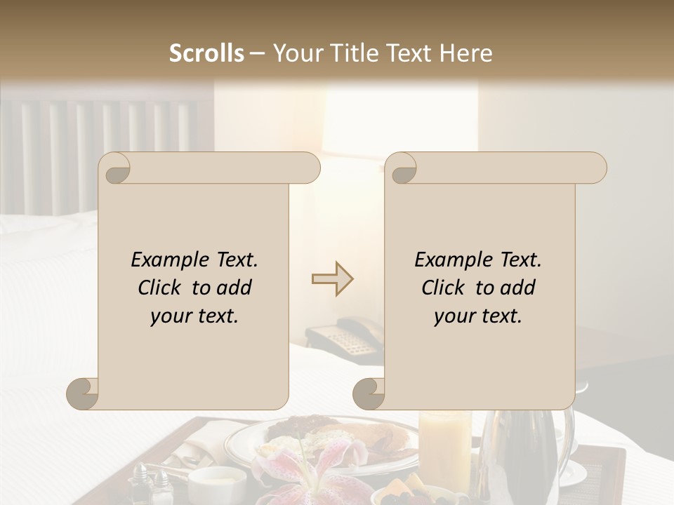 Morning Tea Tray PowerPoint Template