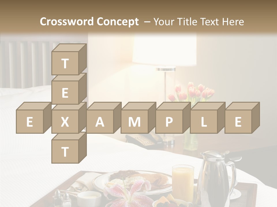 Morning Tea Tray PowerPoint Template