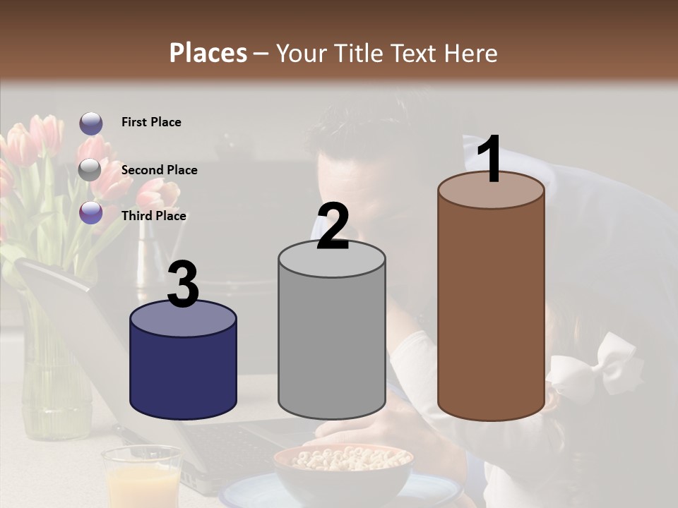 Dad Breakfast Daughter PowerPoint Template