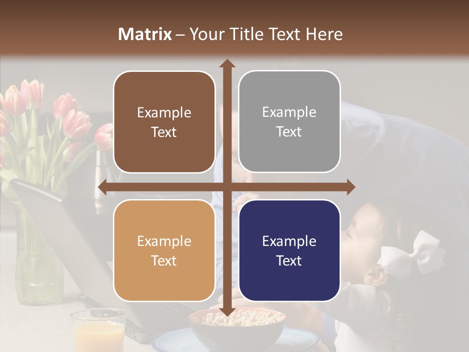 Dad Breakfast Daughter PowerPoint Template