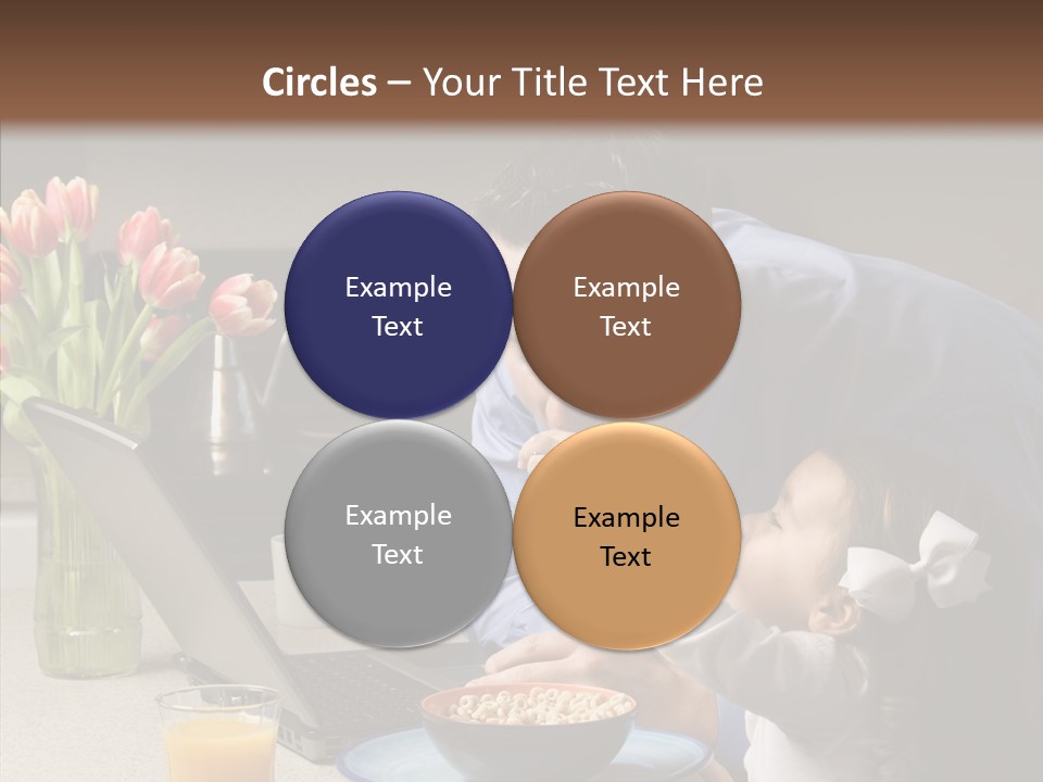 Dad Breakfast Daughter PowerPoint Template