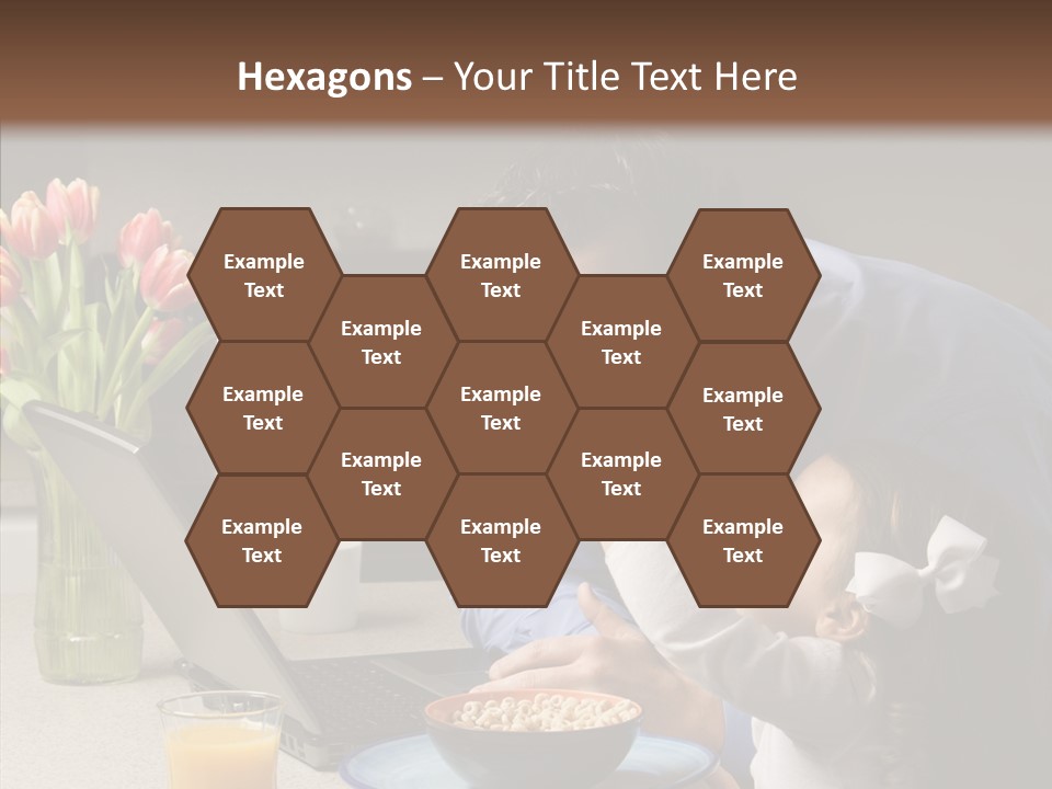 Dad Breakfast Daughter PowerPoint Template