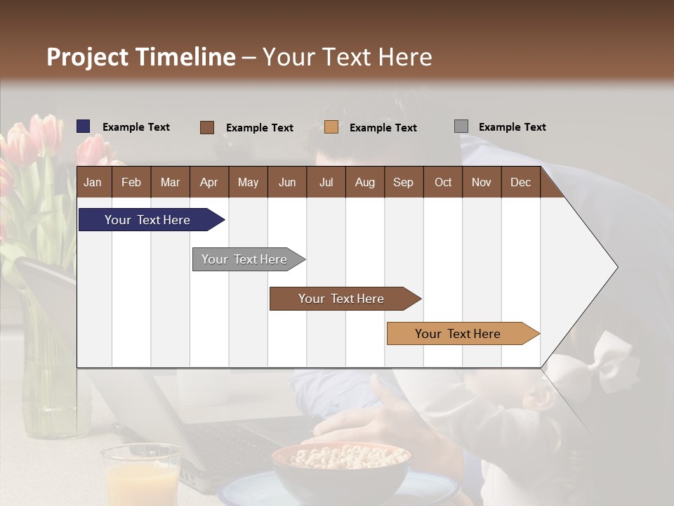Dad Breakfast Daughter PowerPoint Template