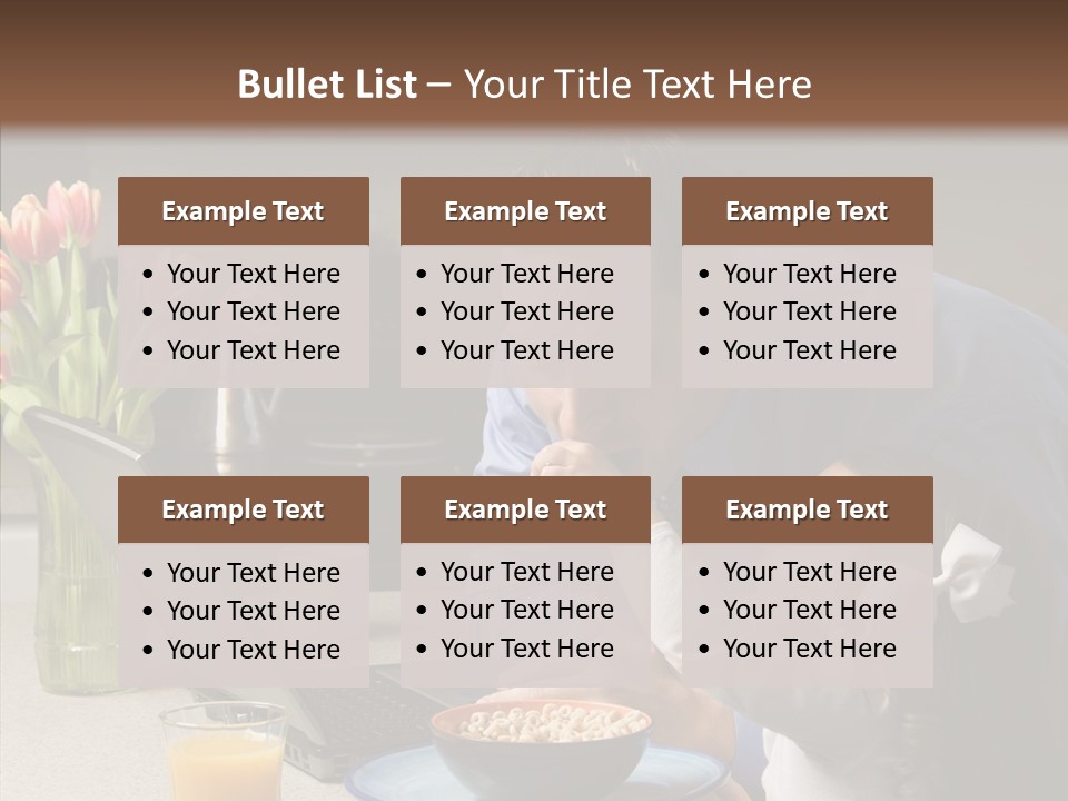 Dad Breakfast Daughter PowerPoint Template