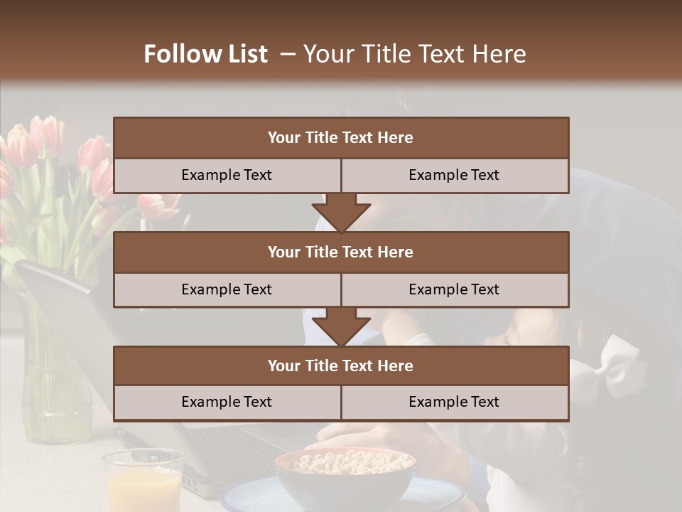 Dad Breakfast Daughter PowerPoint Template