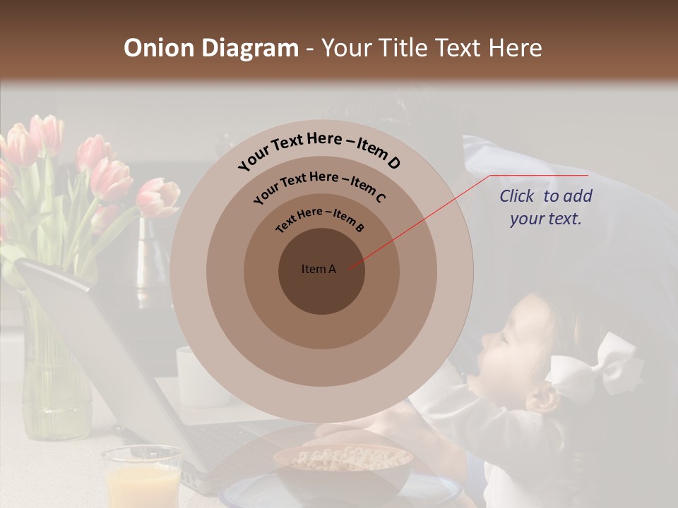 Dad Breakfast Daughter PowerPoint Template