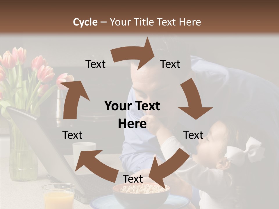 Dad Breakfast Daughter PowerPoint Template