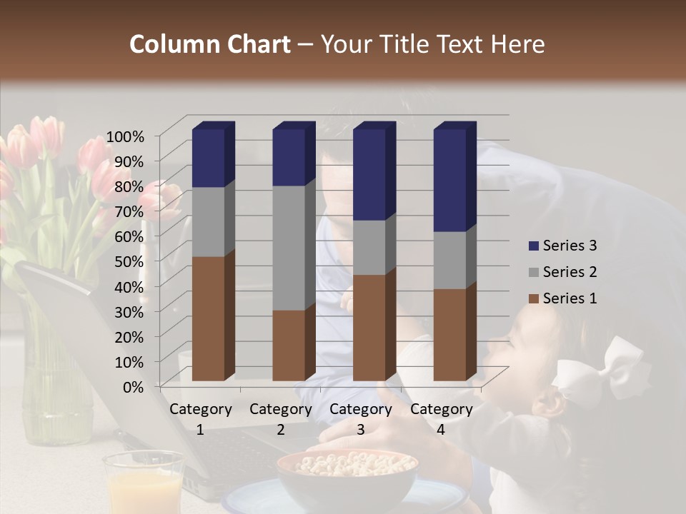 Dad Breakfast Daughter PowerPoint Template