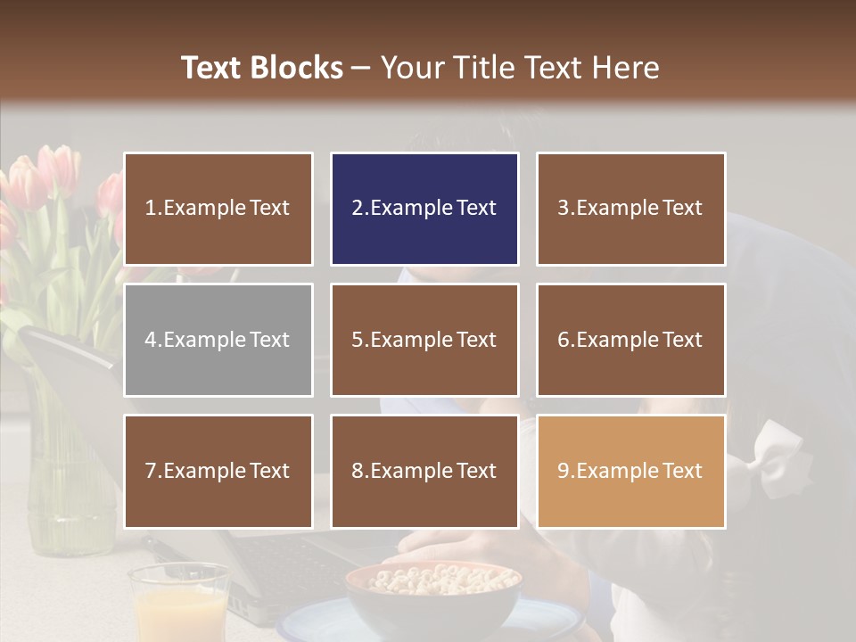 Dad Breakfast Daughter PowerPoint Template