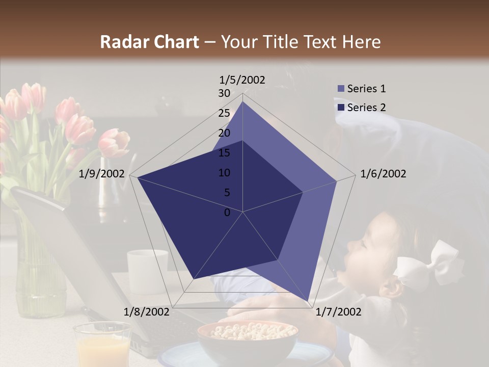 Dad Breakfast Daughter PowerPoint Template