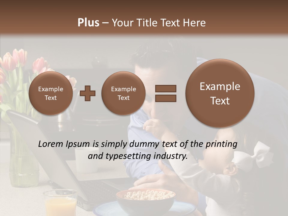 Dad Breakfast Daughter PowerPoint Template