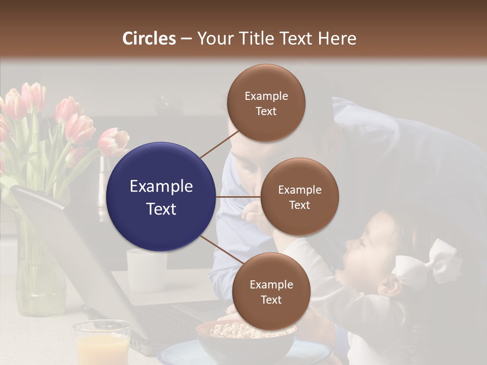 Dad Breakfast Daughter PowerPoint Template