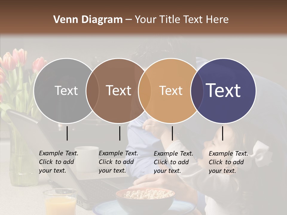 Dad Breakfast Daughter PowerPoint Template