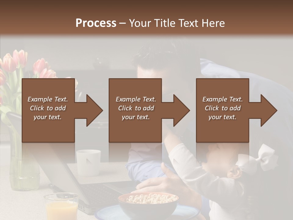 Dad Breakfast Daughter PowerPoint Template