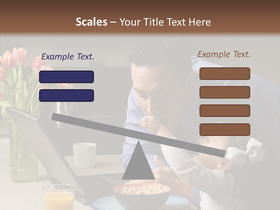 Dad Breakfast Daughter PowerPoint Template