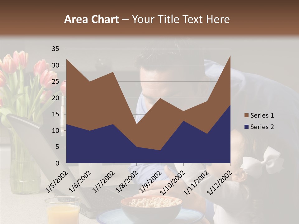 Dad Breakfast Daughter PowerPoint Template