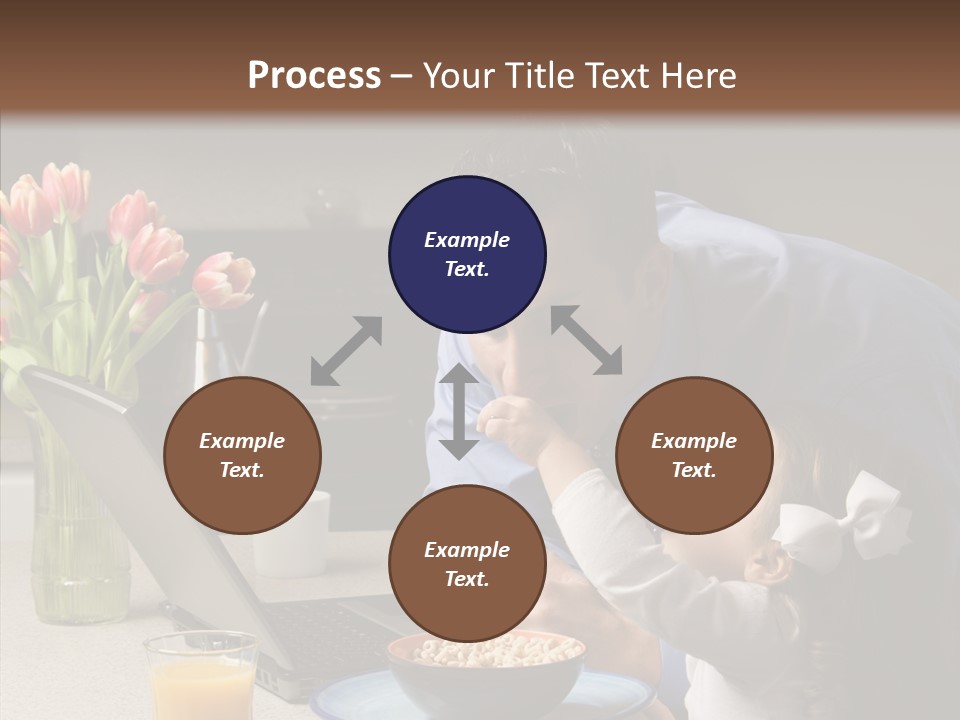 Dad Breakfast Daughter PowerPoint Template