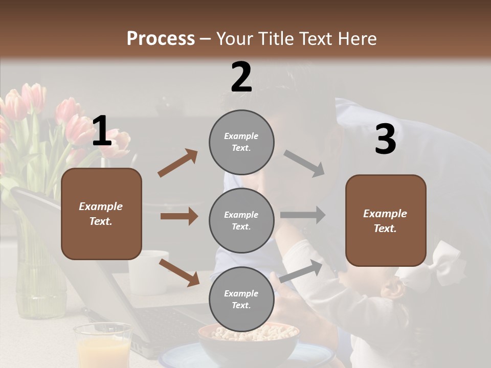 Dad Breakfast Daughter PowerPoint Template