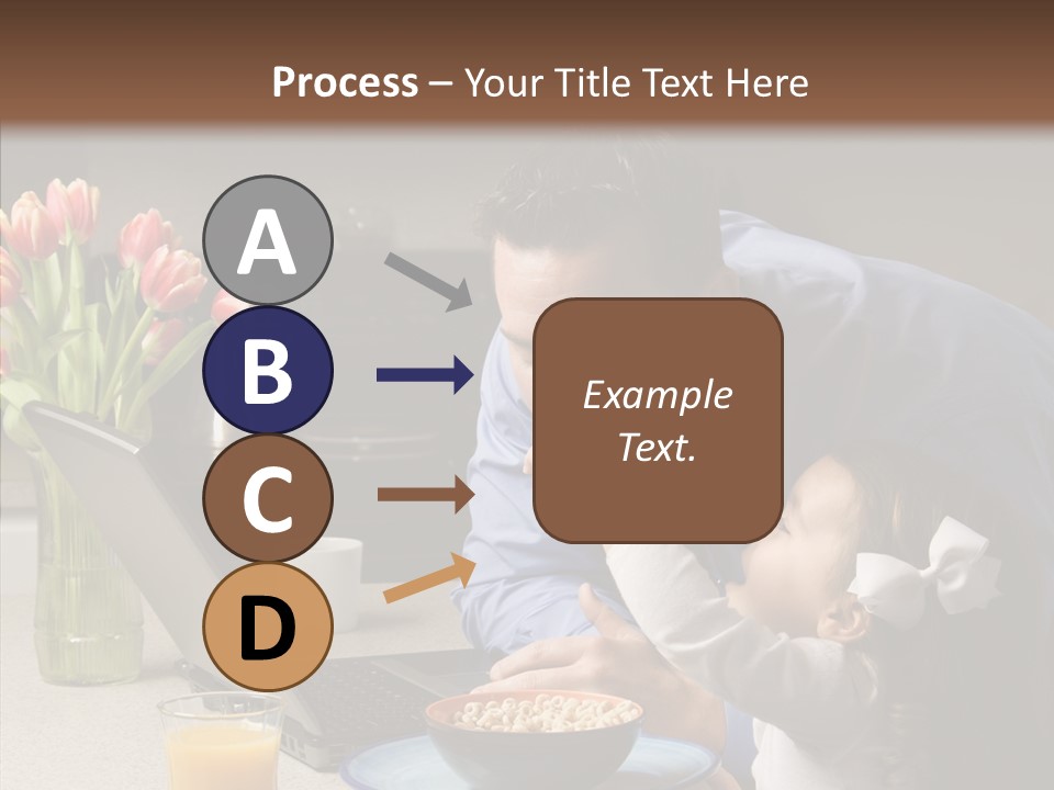 Dad Breakfast Daughter PowerPoint Template