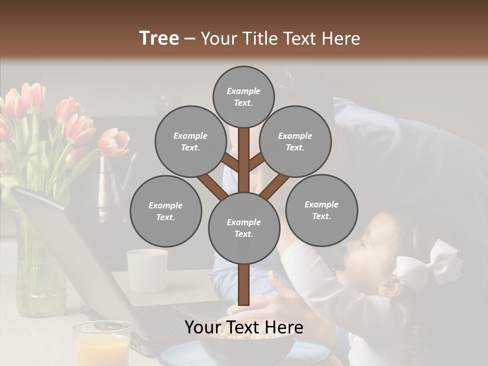 Dad Breakfast Daughter PowerPoint Template