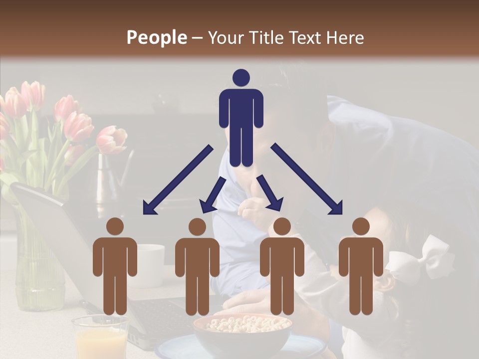 Dad Breakfast Daughter PowerPoint Template