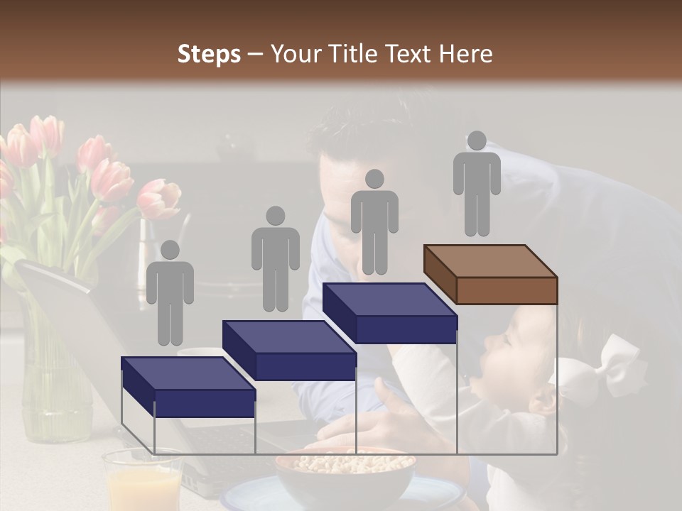 Dad Breakfast Daughter PowerPoint Template