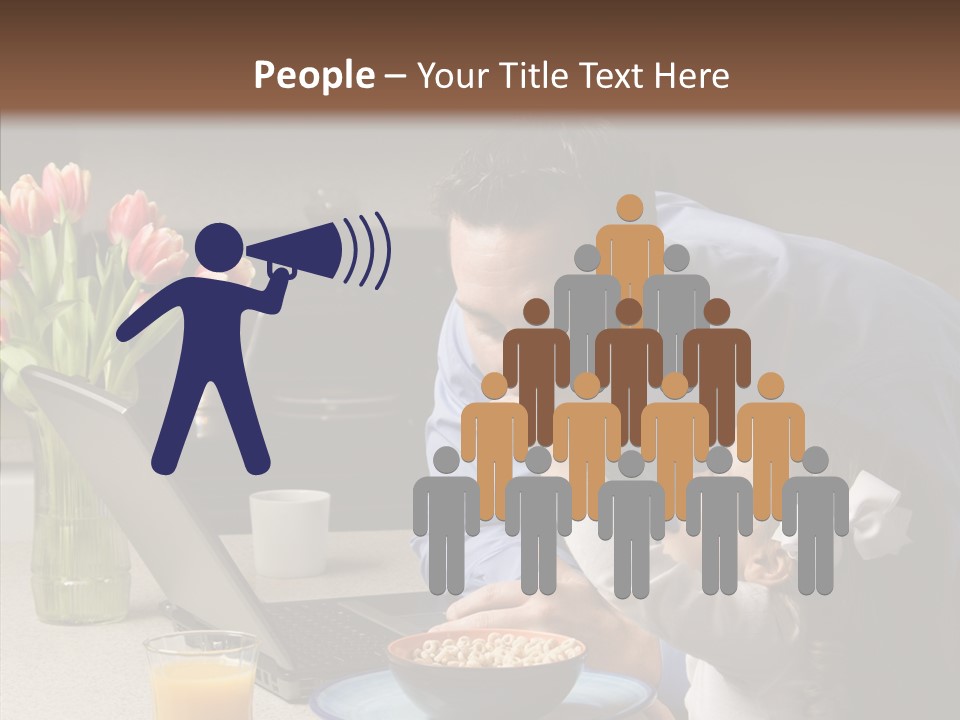 Dad Breakfast Daughter PowerPoint Template