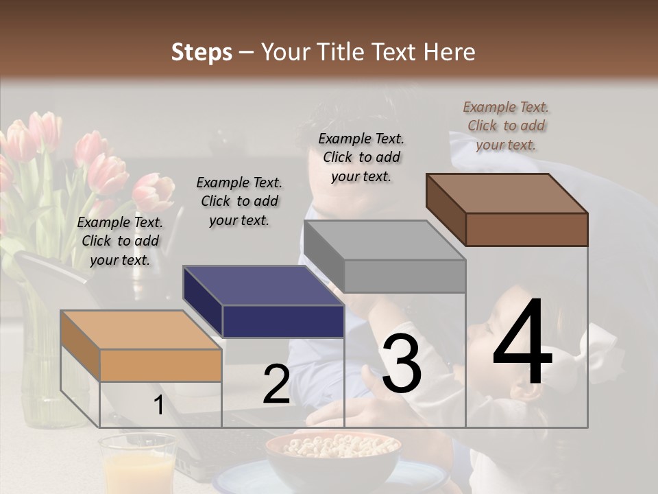 Dad Breakfast Daughter PowerPoint Template