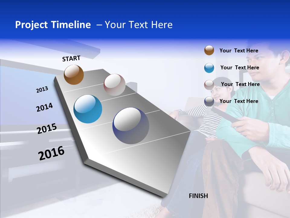Wife Front Flat PowerPoint Template