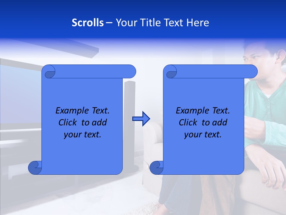 Wife Front Flat PowerPoint Template