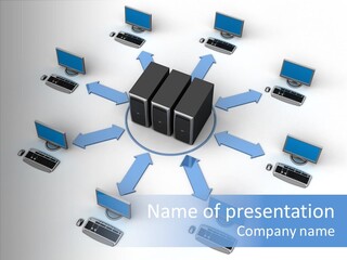 Management Corporation Teamwork PowerPoint Template