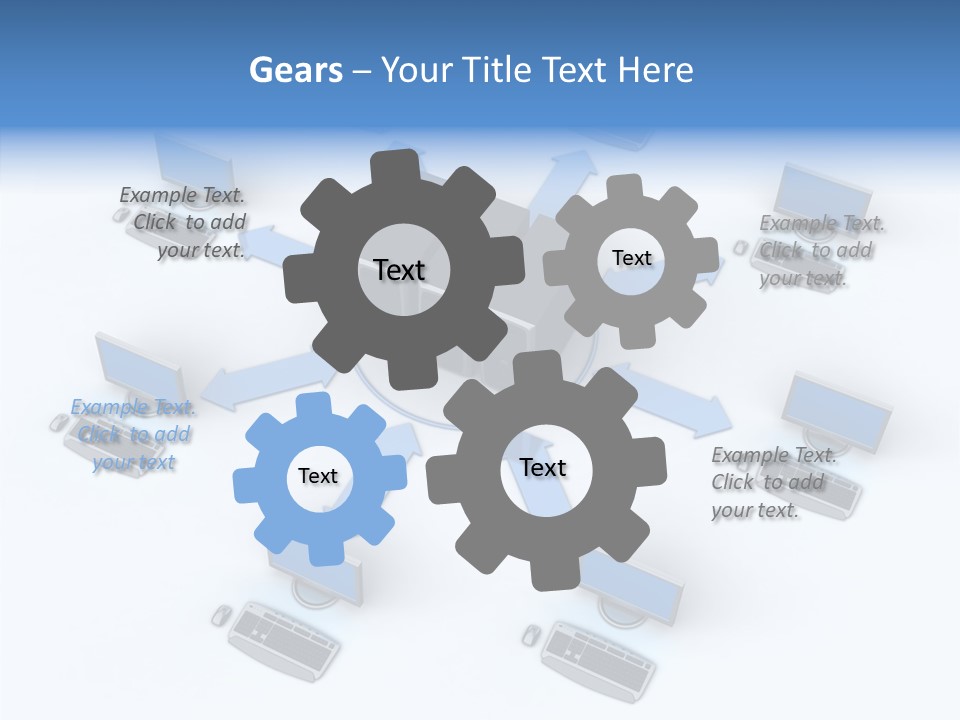 Management Corporation Teamwork PowerPoint Template