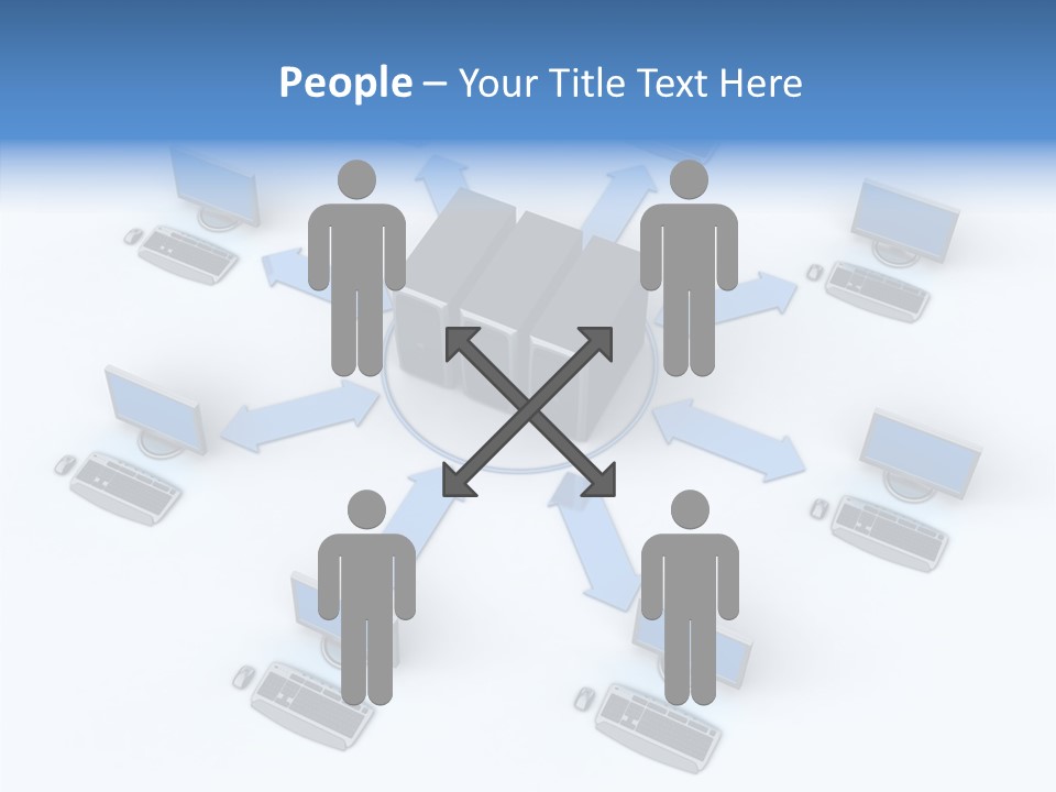 Management Corporation Teamwork PowerPoint Template