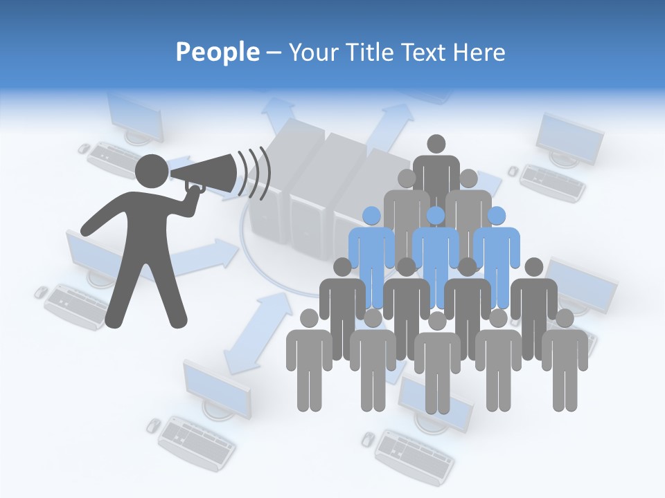 Management Corporation Teamwork PowerPoint Template