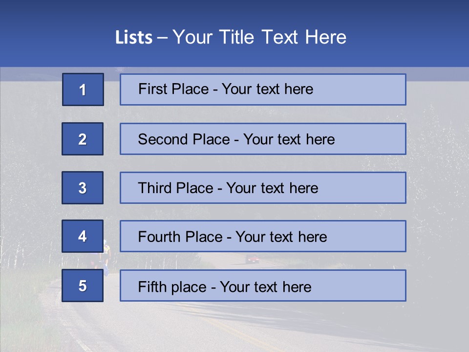 Sky Asphalt Pavement Chief PowerPoint Template