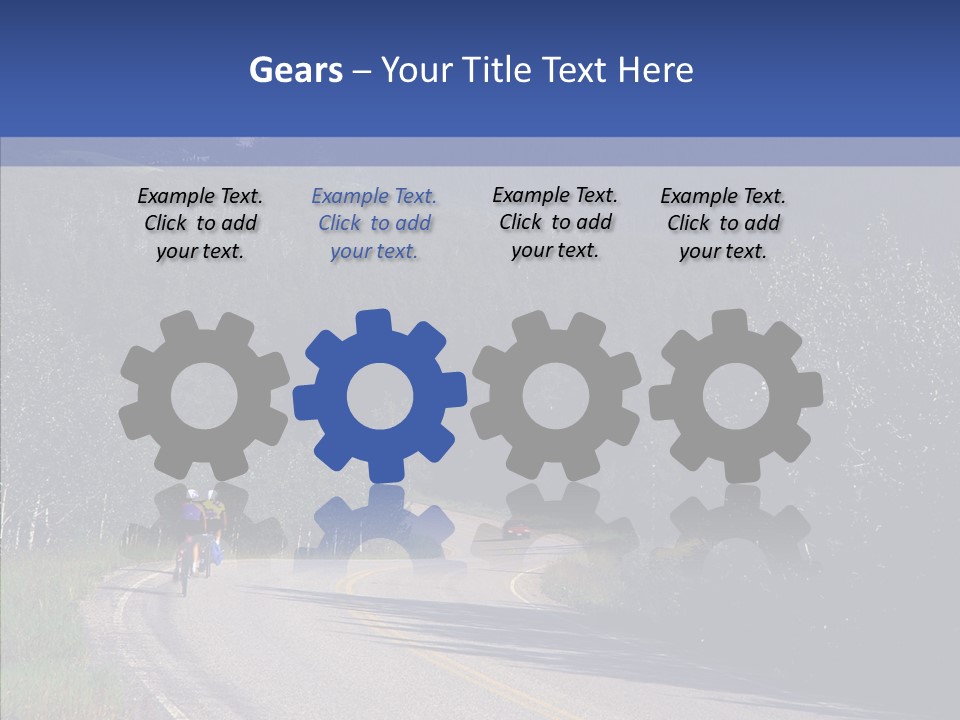 Sky Asphalt Pavement Chief PowerPoint Template