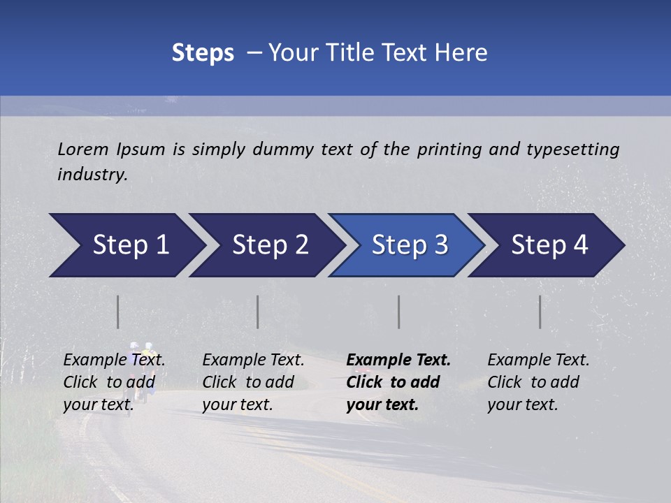 Sky Asphalt Pavement Chief PowerPoint Template