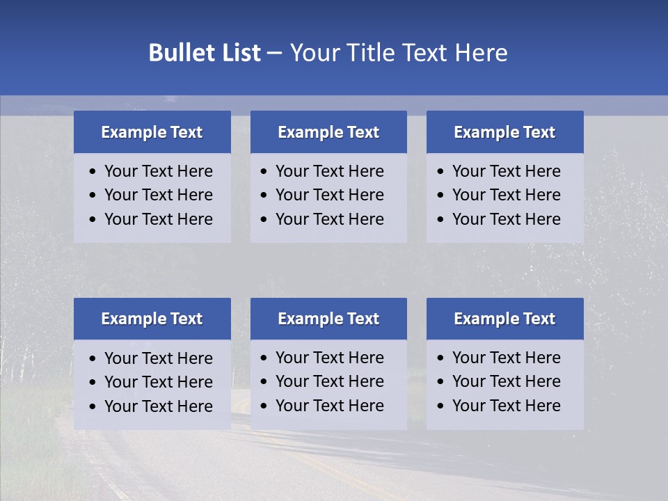 Sky Asphalt Pavement Chief PowerPoint Template