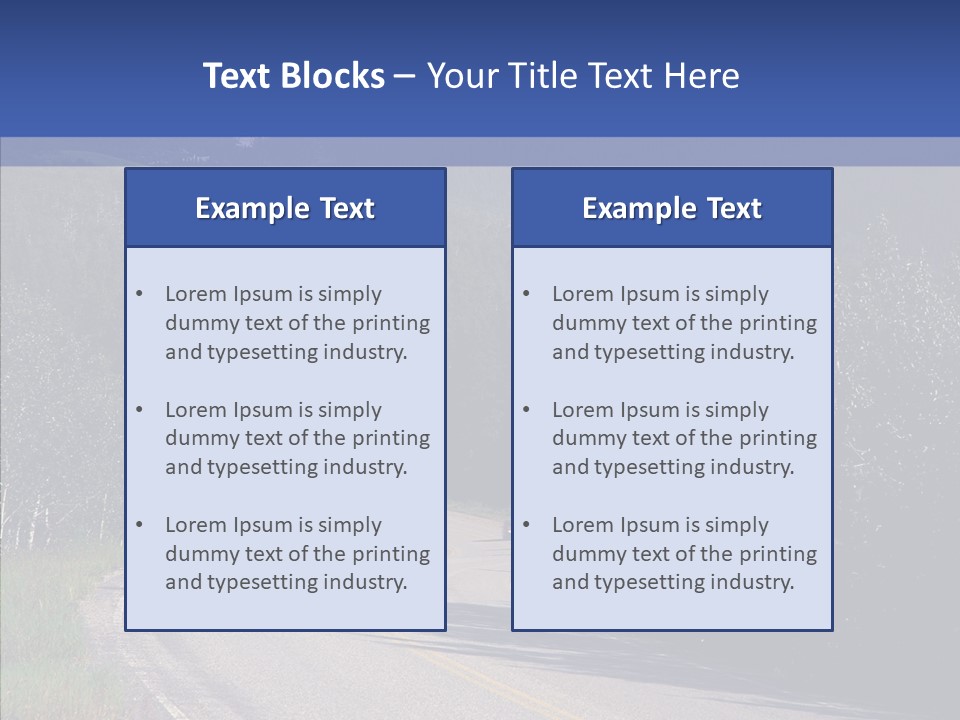 Sky Asphalt Pavement Chief PowerPoint Template