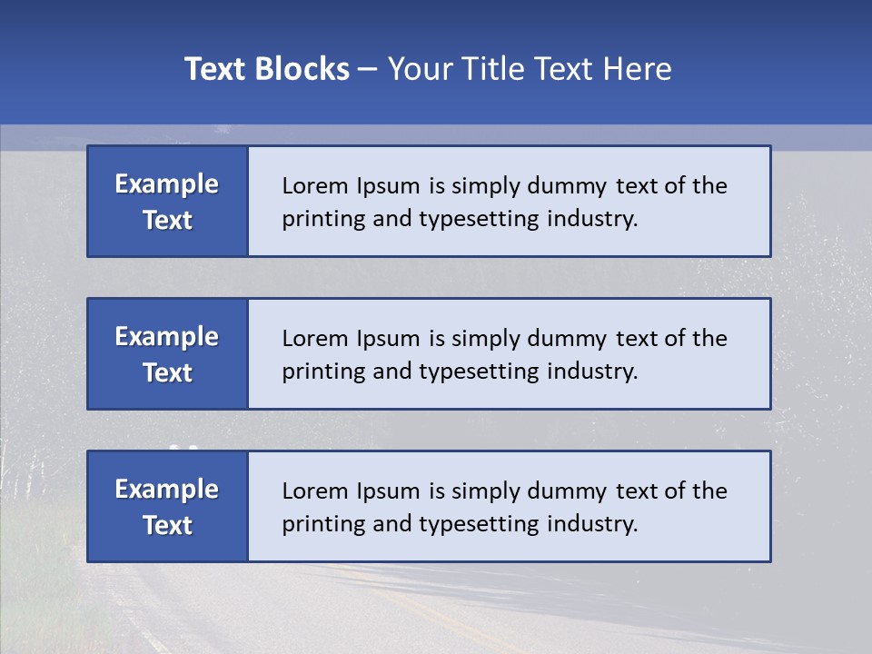 Sky Asphalt Pavement Chief PowerPoint Template