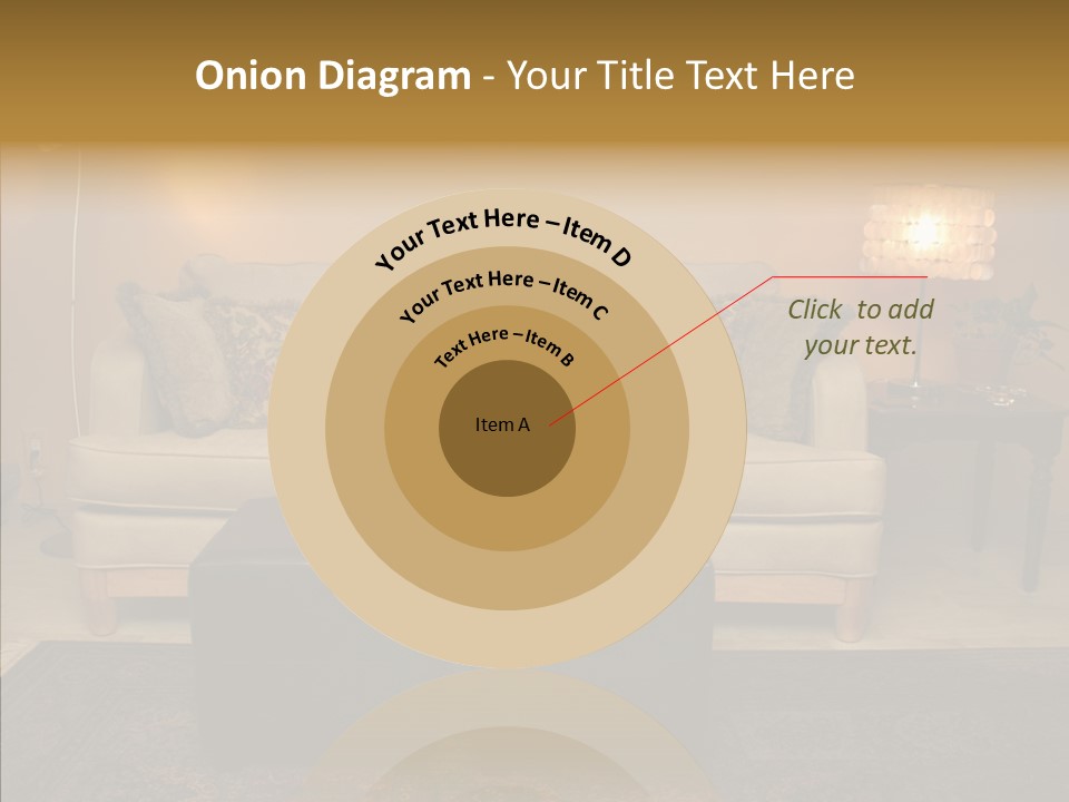 Room Family Room Cushions PowerPoint Template