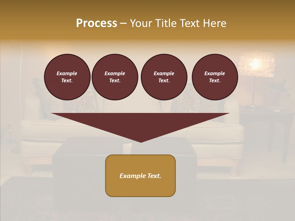Room Family Room Cushions PowerPoint Template
