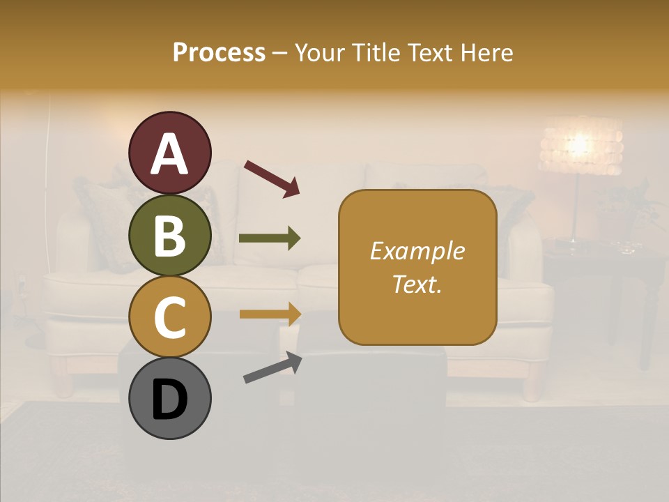 Room Family Room Cushions PowerPoint Template