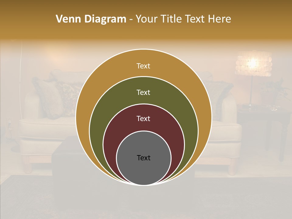 Room Family Room Cushions PowerPoint Template