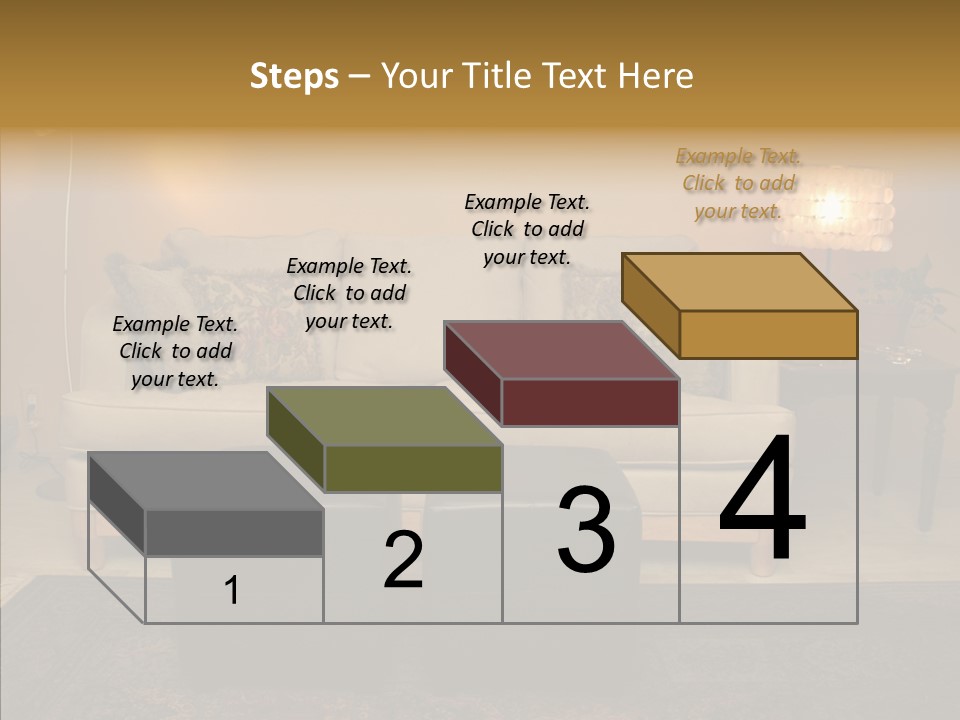 Room Family Room Cushions PowerPoint Template