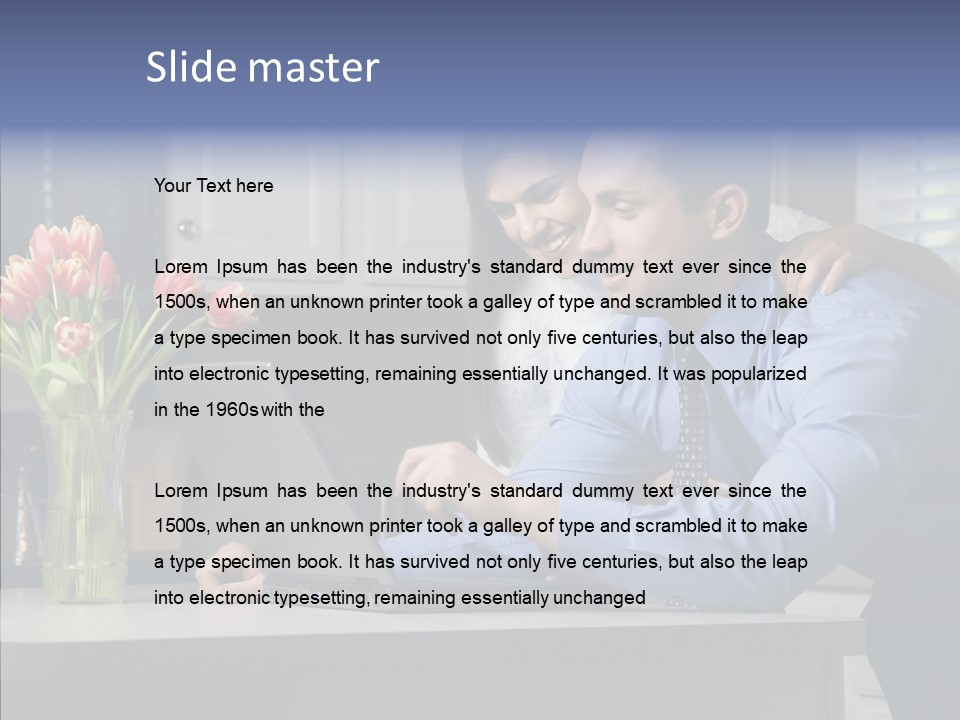 Scene Man Sharing PowerPoint Template
